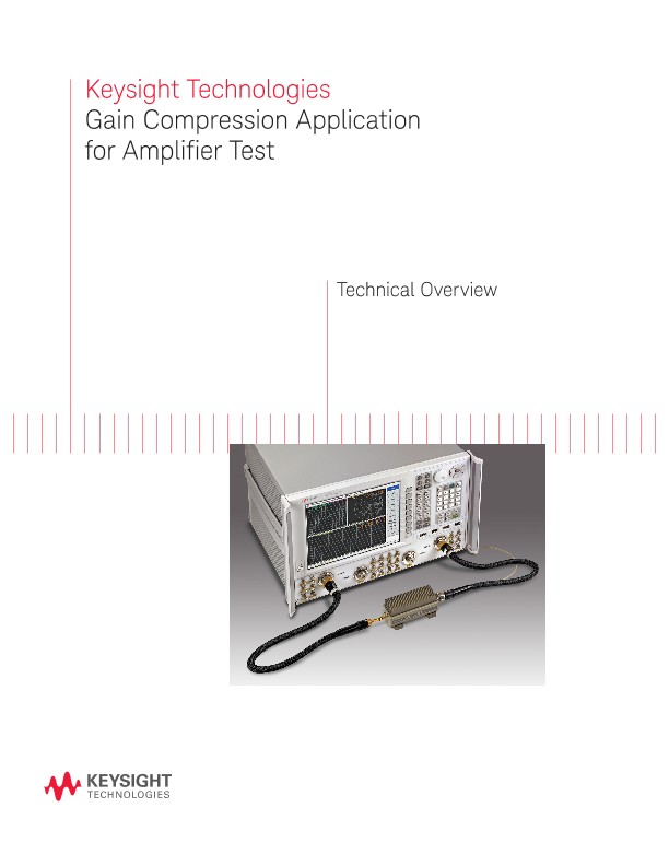 Gain Compression Application for Amplifier Test PDF Asset Page Keysight